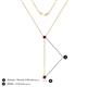 4 - Twila 0.36 ctw Red Garnet (3.50 mm) Women Lariat Necklace 