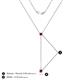 4 - Twila 0.36 ctw Red Garnet (3.50 mm) Women Lariat Necklace 