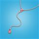 3 - Twila 0.30 ctw Pink Tourmaline (3.50 mm) Women Lariat Necklace 