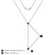 4 - Twila 0.32 ctw Blue Diamond (3.50 mm) Women Lariat Necklace 