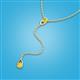 3 - Twila 0.32 ctw Yellow Diamond (3.50 mm) Women Lariat Necklace 