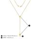 4 - Twila 0.32 ctw Yellow Diamond (3.50 mm) Women Lariat Necklace 
