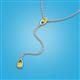 3 - Twila 0.32 ctw Yellow Diamond (3.50 mm) Women Lariat Necklace 