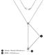 4 - Twila 0.44 ctw Lab Created Alexandrite (3.50 mm) Women Lariat Necklace 