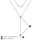4 - Twila 0.44 ctw Lab Created Alexandrite (3.50 mm) Women Lariat Necklace 