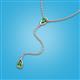 3 - Twila 0.36 ctw Green Garnet (3.50 mm) Women Lariat Necklace 