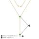 4 - Twila 0.36 ctw Green Garnet (3.50 mm) Women Lariat Necklace 