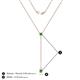 4 - Twila 0.36 ctw Green Garnet (3.50 mm) Women Lariat Necklace 