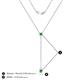 4 - Twila 0.36 ctw Green Garnet (3.50 mm) Women Lariat Necklace 