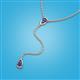 3 - Twila 0.30 ctw Iolite (3.50 mm) Women Lariat Necklace 