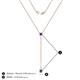4 - Twila 0.30 ctw Iolite (3.50 mm) Women Lariat Necklace 
