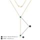 4 - Twila 0.34 ctw London Blue Topaz (3.50 mm) Women Lariat Necklace 