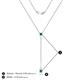4 - Twila 0.34 ctw London Blue Topaz (3.50 mm) Women Lariat Necklace 