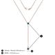 4 - Twila 0.34 ctw London Blue Topaz (3.50 mm) Women Lariat Necklace 