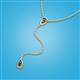 3 - Twila 0.32 ctw Smoky Quartz (3.50 mm) Women Lariat Necklace 
