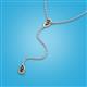 3 - Twila 0.32 ctw Smoky Quartz (3.50 mm) Women Lariat Necklace 