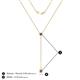 4 - Twila 0.32 ctw Smoky Quartz (3.50 mm) Women Lariat Necklace 