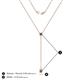 4 - Twila 0.32 ctw Smoky Quartz (3.50 mm) Women Lariat Necklace 