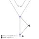 4 - Twila 0.32 ctw Tanzanite (3.50 mm) Women Lariat Necklace 