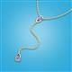 3 - Twila 0.32 ctw Tanzanite (3.50 mm) Women Lariat Necklace 