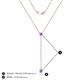 4 - Twila 0.32 ctw Tanzanite (3.50 mm) Women Lariat Necklace 