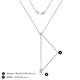 4 - Twila 0.30 ctw Aquamarine (3.50 mm) Women Lariat Necklace 