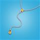 3 - Twila 0.30 ctw Citrine (3.50 mm) Women Lariat Necklace 