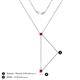 4 - Twila 0.34 ctw Ruby (3.50 mm) Women Lariat Necklace 