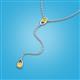 3 - Twila 0.34 ctw Yellow Sapphire (3.50 mm) Women Lariat Necklace 