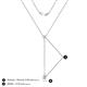 4 - Twila 0.30 ctw Natural Diamond (3.50 mm) Women Lariat Necklace 