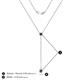 4 - Twila 0.34 ctw Black Diamond (3.50 mm) Women Lariat Necklace 