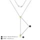 4 - Twila 0.32 ctw Yellow Diamond (3.50 mm) Women Lariat Necklace 