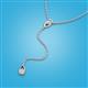 3 - Twila 0.28 ctw Moissanite (3.50 mm) Women Lariat Necklace 