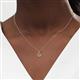 3 - Tessie 0.22 ct Lab Created Alexandrite (3.50 mm) Women Teardrop Solitaire Pendant Necklace 