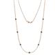 1 - Salina (7 Stn/3mm) London Blue Topaz on Cable Necklace 