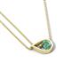 4 - Tiya 0.90 ct Lab Created Alexandrite (6.00 mm) Women Collier Double Chain Diagonal Teardrop Solitaire Pendant Necklace 