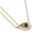 4 - Tiya 0.80 ct Smoky Quartz (6.00 mm) Women Collier Double Chain Diagonal Teardrop Solitaire Pendant Necklace 