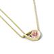 4 - Tiya 0.77 ct Morganite (6.00 mm) Women Collier Double Chain Diagonal Teardrop Solitaire Pendant Necklace 