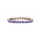1 - Valerie 2.40 mm Tanzanite Eternity Band 