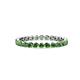 1 - Valerie 2.40 mm Green Garnet Eternity Band 