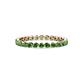 1 - Valerie 2.40 mm Green Garnet Eternity Band 