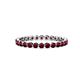 1 - Valerie 2.40 mm Red Garnet Eternity Band 