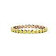 1 - Valerie 2.40 mm Yellow Sapphire Eternity Band 