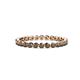 1 - Valerie 2.40 mm Smoky Quartz Eternity Band 