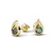 1 - Tasha 0.70 ctw (4.00 mm) Round Lab Created Alexandrite Tear Drop Solitaire Women Stud Earrings 