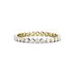 1 - Valerie 2.40 mm White Sapphire Eternity Band 
