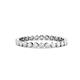 1 - Valerie 2.40 mm White Sapphire Eternity Band 