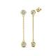1 - Robin 1.00 ctw Lab Grown Diamond Bezel set Women Drop Dangle Earrings 