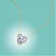 3 - Zaria 0.70 ct Moissanite Heart Shape (6.00 mm) Solitaire Pendant Necklace 