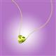 3 - Zaria 0.55 ct Peridot Heart Shape (5.00 mm) Solitaire Pendant Necklace 
